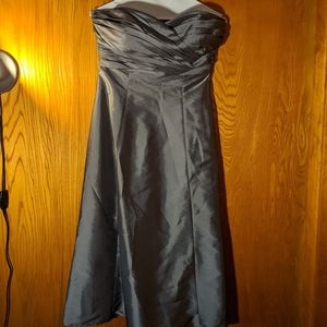 B2 Pewter Taffeta Formal dress